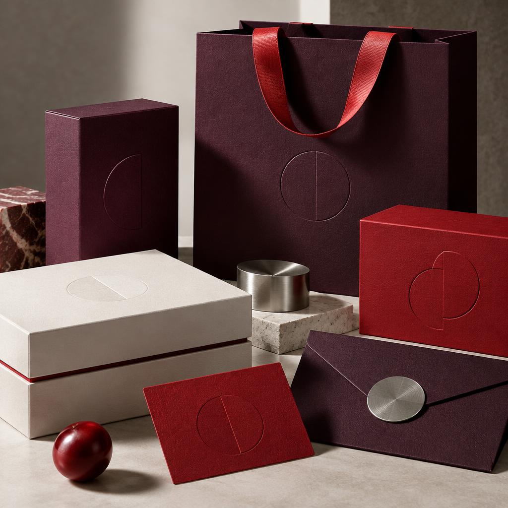Packaging and stationery brand identity concept